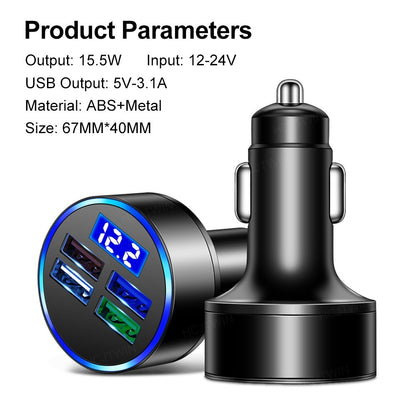 One-to-four Multi-port Car Charger